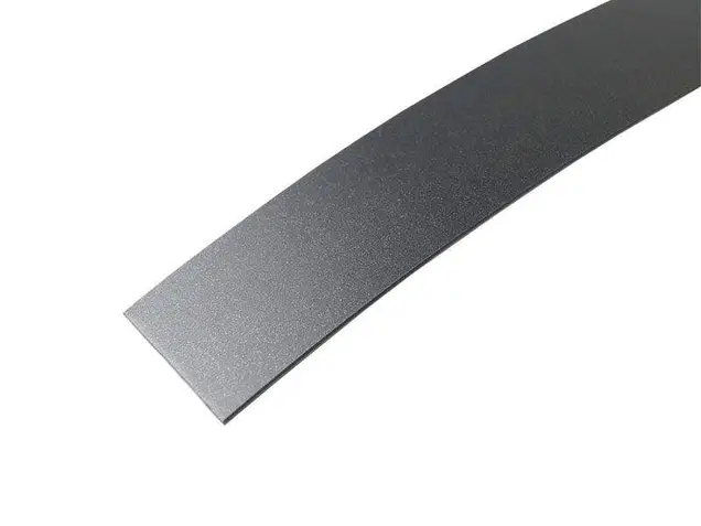 Кромка ABS ALPHA-TAPE Metallica 23х1 мм, одноцветная, без защитной пленки, черный Metaldeco