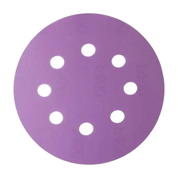 Шлиф круг HANKO PP627 Purple Paper 125мм 8отв Р400 на бум основе липучка