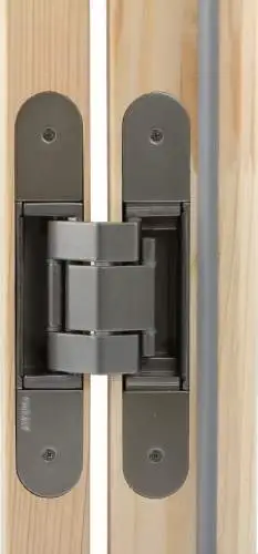 Петля скрытая, 3D, универсальная, 190x31 мм, 120 кг, цамак/алюминий, матовый никель