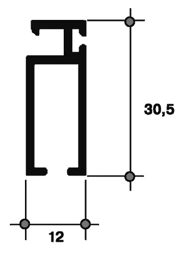 Профиль. москитной сетки, SLID-50X (167) 6м Белый