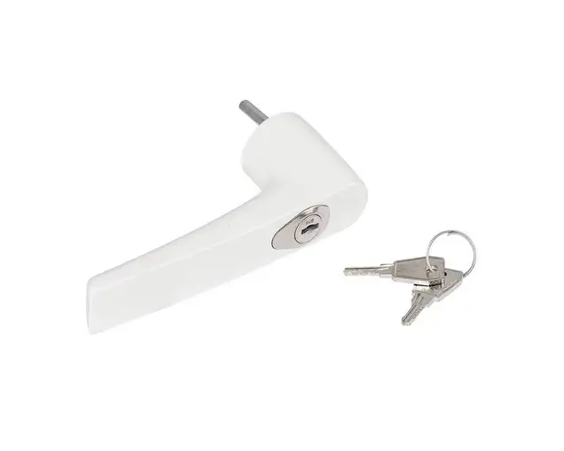 Ручка оконная NP Ultra с ключом, круглая, белая RAL9010, 03974410