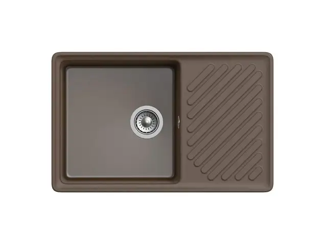 Мойка врезная с крылом GF-QUARZ (Z52) 760*480, терракот