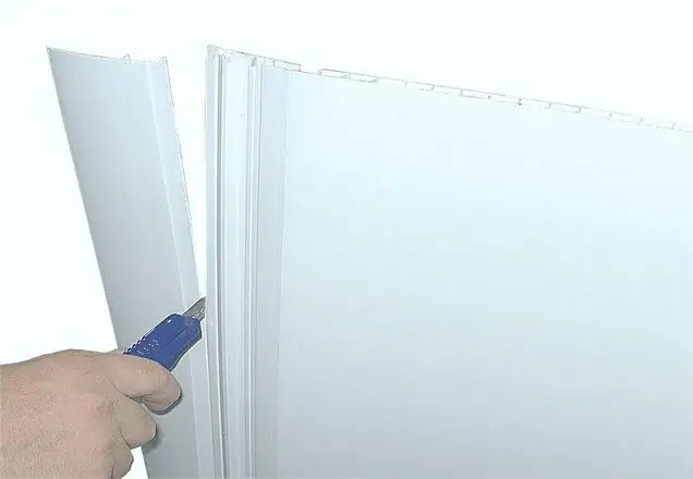Откос с наличником Bauset VNT-Standart 10х400мм белый лед неокрашеный 6,0 м