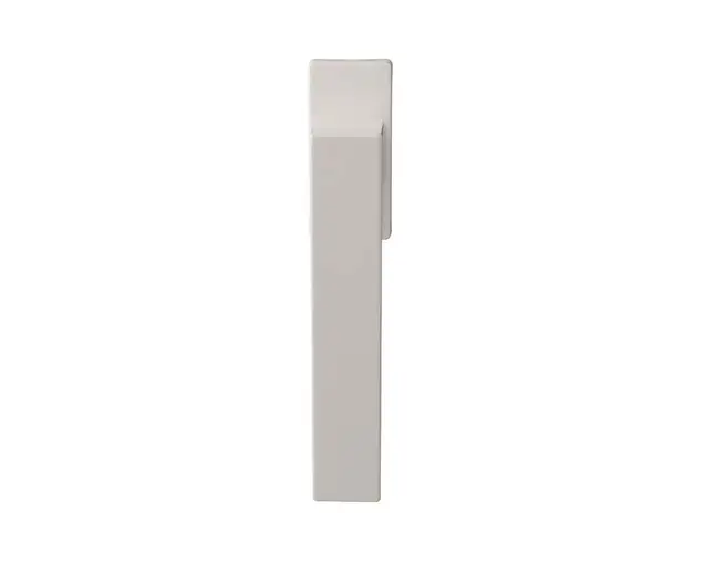 Ручка оконная Internika DUBLIN 40 мм, алюминиевая, 2 винта, белый матовый RAL9016M (45°)