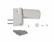 Петля дверная Maxbar PS27 (23-26,5/105-42) RAL9016 E, Белый