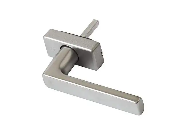Ручка оконная HOPPE Dallas Secustic алюминиевая, штифт variofit 32-52 мм (F9) титан, 90° , 2 винта М5х55/60