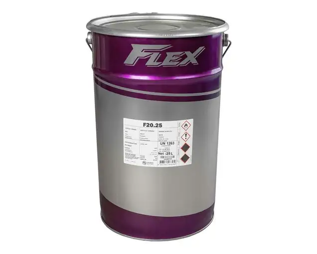 Лак акриловый FLEX F20.25 полуматовый, н.у.25л