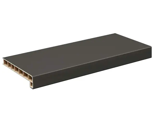 Подоконник пластиковый Moeller LD 40 /550/ серый, матовый /6,0м/ (clean-touch)