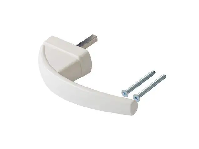 Ручка оконная ROTO SWING-Secustic 43 мм +2 винта 5х55 белая R072