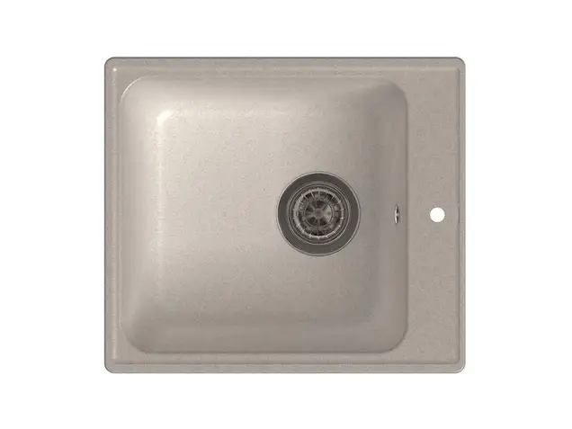 Мойка врезная GF-QUARZ (Z17) 42х48см, цвет белый, кварц