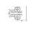 Планка монтажная для петель DTC Pivot Star Anyway Clip-on, H=4, крестовая, под саморез