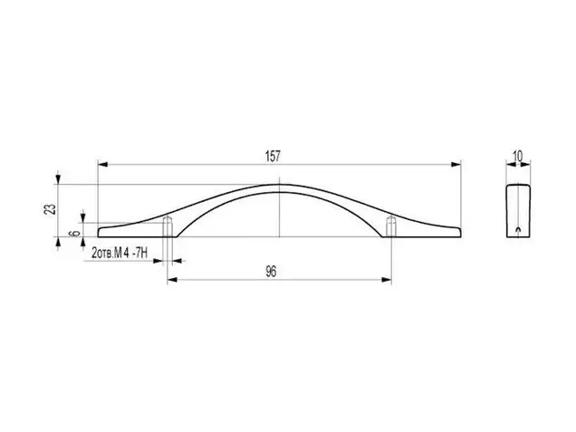 Ручка-скоба FS-066 096 матовый