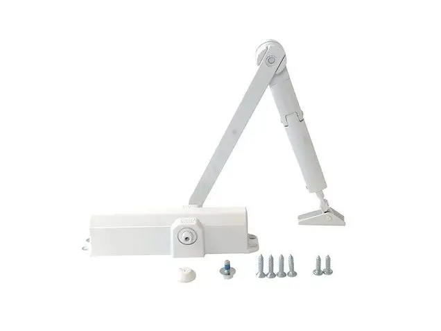 Доводчик Dorma TS-Compakt с фиксацией Size2/3/4 с тягой, Белый RAL9016