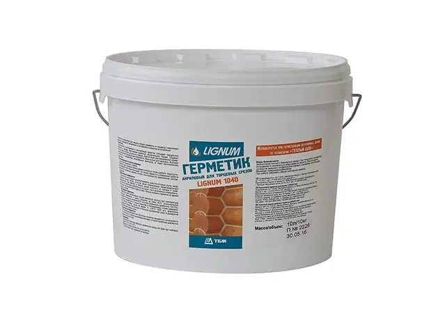 Герметик Lignum 1040 для торцов древесины 10л