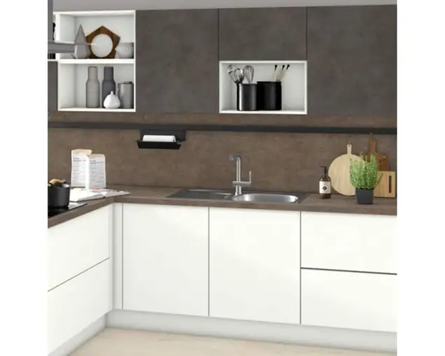 Угловой элемент постформинг R3 F302 ST87 Ферро бронза, 900*900*38 мм, ELEGANCE