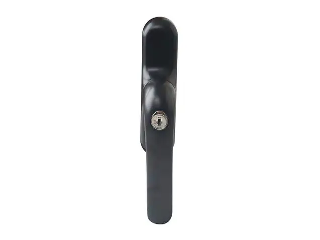 Ручка оконная Prima с ключом, под микропроветривание, черная RAL9005, 01191500