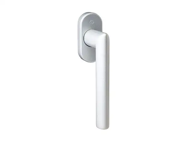 Ручка оконная HOPPE Stockholm Secustik+SecuSan, штифт vario fit 32-42 мм, 90°, винты М5х45/50, серебро