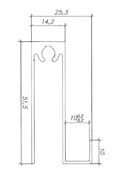 Планка нижняя Classic Slim, алюминий, L=5800 мм, черный муар.