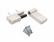 Петля дверная Elementis K-V (15-20 мм), на 120кг., Белый RAL9016