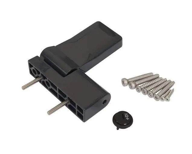 Петля дверная ELEMENTIS серия IQ-Plus 19-22 мм, Антрацит RAL7016