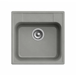 Мойка врезная GF-QUARZ 1-чаш. 480*480, серый