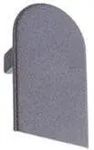 Накладка декоративная для скрытых петель, 120x23 мм, алюминий, бронза