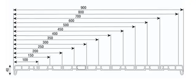 Подоконник пластиковый В-40 /300/ темный дуб /6,0м/