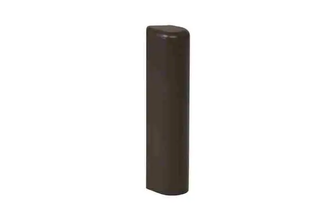 Накладка декоративная нижней фальцевой петли FEB правая коричневая RAL8019