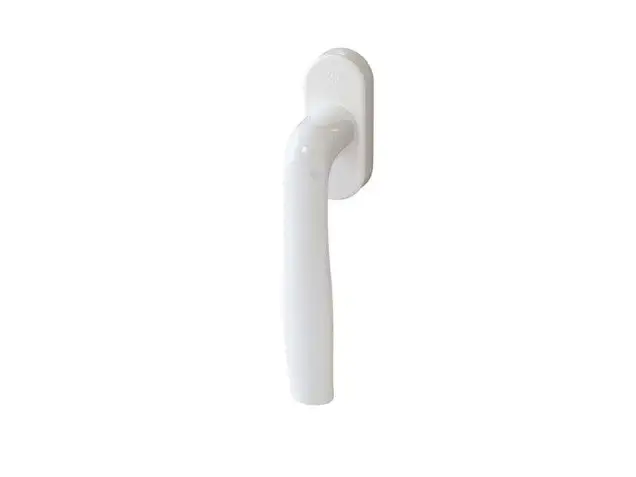 Ручка оконная HOPPE 37 мм (9016) 0960/U26 белый, (45°) +2 винта