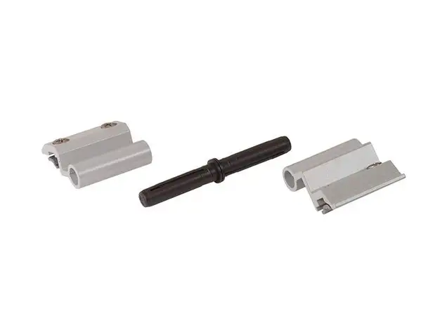 Петля поворотная FLASH BASE, V.01, угловая рама, 5 частей, серебро RAL9006, 00144600N