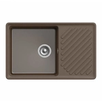 Мойка врезная с крылом GF-QUARZ (Z53) 860*480, терракот
