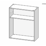 Корпус навесной высокий 800*340 высотой 960 под 2 складных фасада с сушкой (Free Fold), серый 9201