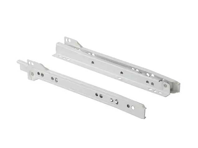 Направляющие роликовые Firmax длина 300 мм, белые, RAL9003, (4 части)