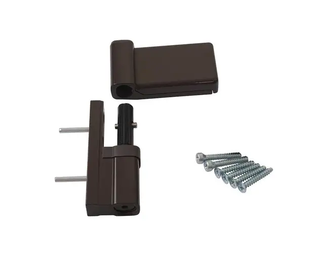 Петля дверная Elementis K-V (15-20 мм), на 120кг., Коричневый, RAL8019