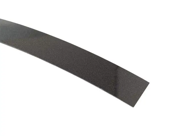 Кромка ABS ALPHA-TAPE 23х1 мм, одноцветная, фольга, глянец черный металлик