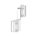 Петля поворотная оконная, Проведал, регулируемая +-1,2 mm, серебр. RAL9006