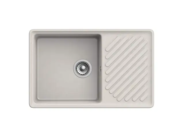 Мойка врезная с крылом GF-QUARZ (Z52) 760*480, белый