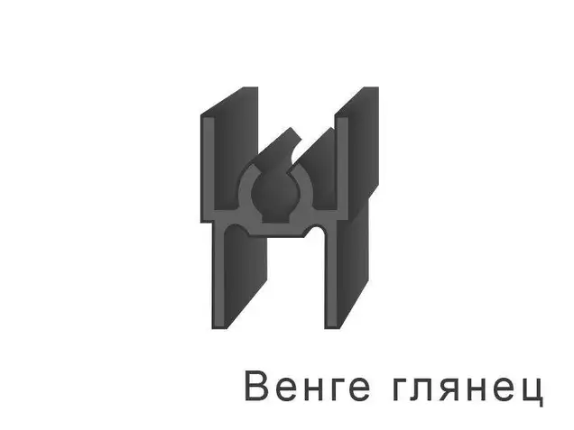 Планка верхняя, алюминий, L=5800 мм, венге глянец.