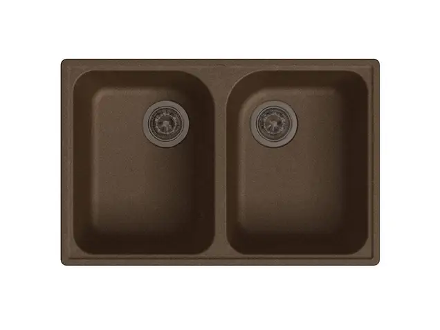 Мойка врезная GF-QUARZ (Z15) 74х48см, цвет терракот, кварц