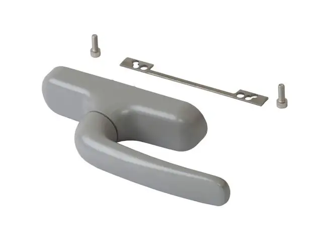 Комплект поворотный Giesse Classic V.02, серебро RAL9006, 01188970