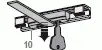 Комплект деталей (ползунок+ключ) PSK-PORTAL 200/160