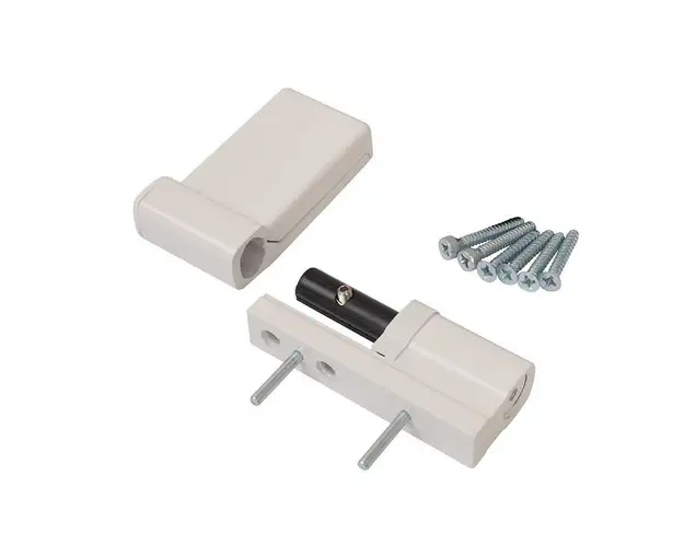 Петля дверная Elementis K-V (15-20 мм), на 120кг., Белый RAL9016