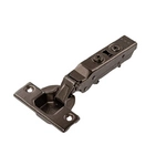 Петля для накладных дверей Alphalux Titan Clip-On, без доводчика, угол открывания 100°, 52 мм, чашка 35 мм, титан