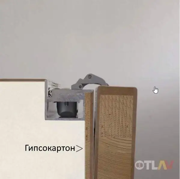 Петля скрытая для компланарных дверей, универсальная, 3D, 130x32/25 мм, 60 кг, цамак и алюминий, с 4 накладками и 4 винтами для крепления накладок, никель матовый