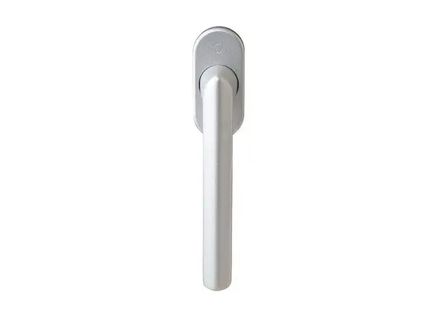 Ручка оконная HOPPE Stockholm Secustik+SecuSan, штифт vario fit 32-42 мм, 90°, винты М5х45/50, серебро