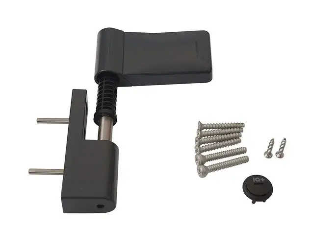 Петля дверная ELEMENTIS серия IQ-Plus 16-19 мм, Антрацит RAL7016