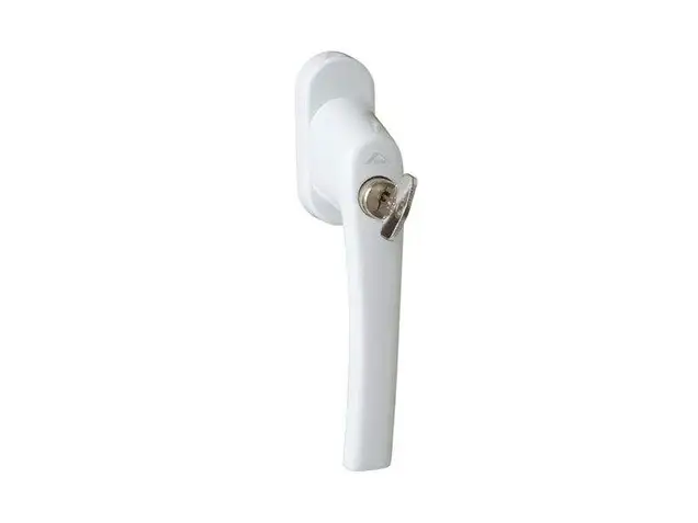 Ручка Rotoline с ключом 43мм, белый RAL9010/белыйR07.1 (с логотипом Roto)