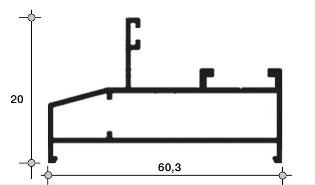 Рама большая глухая, 640-35 (766) 6м Белый