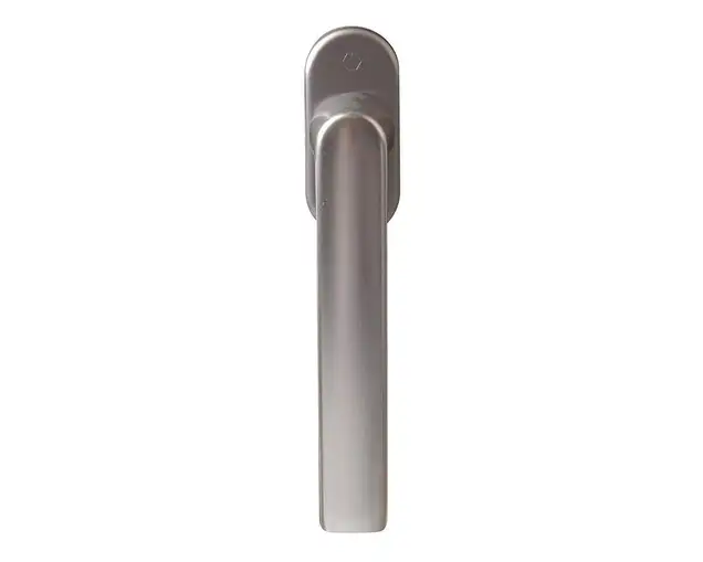Ручка оконная алюминиевая  HOPPE Hamburg SecuForte, штифт vario fit 32-42 мм, 45°, 2 винта М5х45,  2 винта М5х50, титан