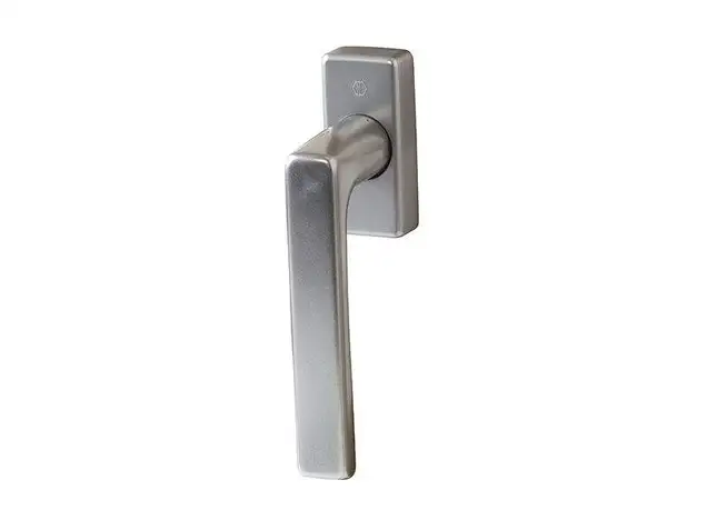 Ручка оконная HOPPE Dallas Secustic алюминиевая, штифт variofit 32-52 мм (F9) титан, 90° , 2 винта М5х55/60